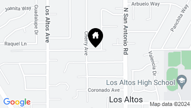 Map of 112 Yerba Santa Avenue, Los Altos CA, 94022