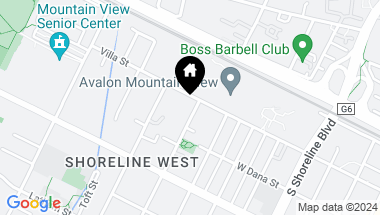 Map of 210 Mariposa Avenue, Mountain View CA, 94041