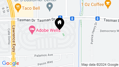 Map of 1220 Tasman Drive, Sunnyvale CA, 94089