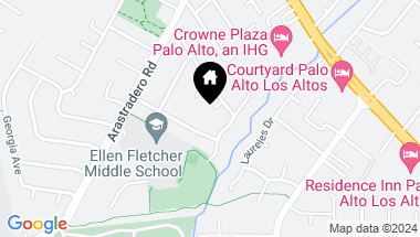 Map of 4284 Los Palos CIR, PALO ALTO CA, 94306