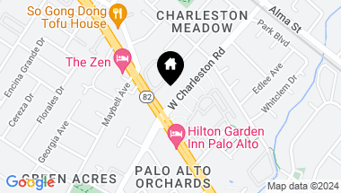 Map of 496 W Charleston Rd 202, Palo Alto CA, 94306