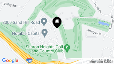 Map of 142 Sand Hill Circle, Menlo Park CA, 94025