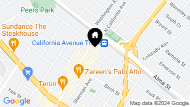 Map of 117 California Avenue # D300, Palo Alto CA, 94306
