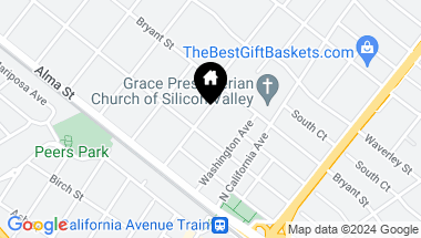 Map of 228 Santa Rita Avenue, Palo Alto CA, 94301