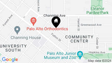 Map of 750 Lincoln Avenue, Palo Alto CA, 94301