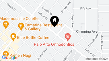 Map of 735-737 Middlefield Road, Palo Alto CA, 94301