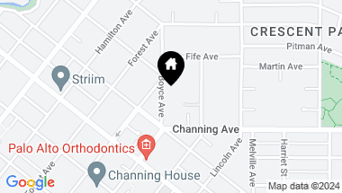 Map of 842 Boyce Avenue, Palo Alto CA, 94301