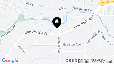 Map of 1449 University Avenue, Palo Alto CA, 94301