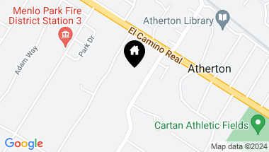 Map of 30 Atherton Avenue, Atherton CA, 94027