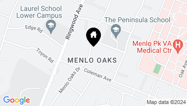 Map of 570 Menlo Oaks DR, MENLO PARK CA, 94025