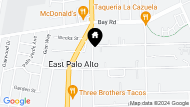 Map of 2340 Cooley Avenue, East Palo Alto CA, 94303