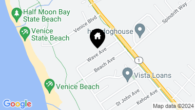 Map of 0 Wave AVE, HALF MOON BAY CA, 94019