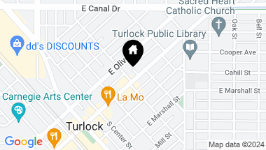 Map of 501 E Main Street, Turlock CA, 95380