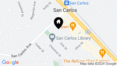 Map of 656 Walnut Street 201, San Carlos CA, 94070