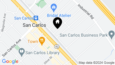 Map of 1063 Hall Street, San Carlos CA, 94070