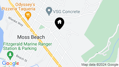 Map of 1 Wave AVE, MOSS BEACH CA, 94038