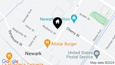Map of 36976 Mulberry St, Newark CA, 94560
