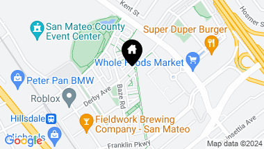 Map of 426 Derby AVE, SAN MATEO CA, 94403