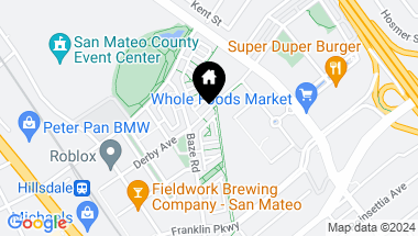 Map of 426 Derby Avenue, San Mateo CA, 94403