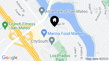Map of 3021 Los Prados Street # 128, San Mateo CA, 94403
