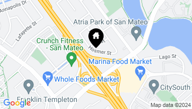Map of 2790 Hosmer Street, San Mateo CA, 94403