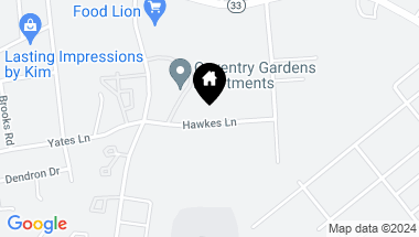 Map of 6006 HAWKES LANE, Highland Springs VA, 23223