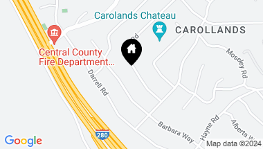 Map of 527 Craig Road, Hillsborough CA, 94010