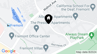 Map of 39199 Guardino Dr 374, Fremont CA, 94538