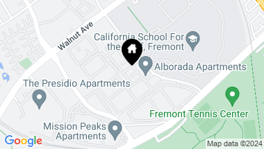 Map of 39309 Del Oro Terraza, Fremont CA, 94538