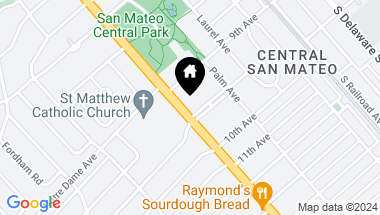 Map of 1 Hayward AVE, SAN MATEO CA, 94401