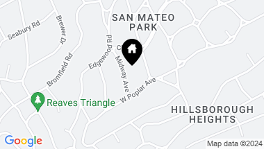 Map of 428 Midway AVE, San Mateo CA, 94402