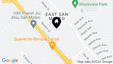 Map of 996 Patricia Avenue, San Mateo CA, 94401