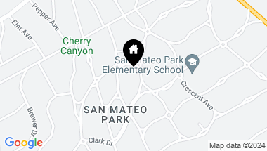 Map of 617 Dorchester Road, San Mateo CA, 94402
