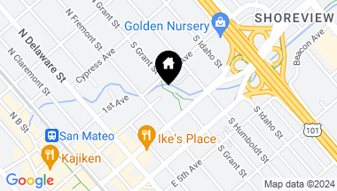 Map of 211 S Fremont Street 112, San Mateo CA, 94401
