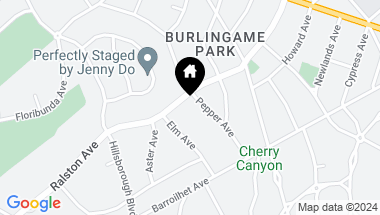 Map of 175 Pepper AVE, BURLINGAME CA, 94010