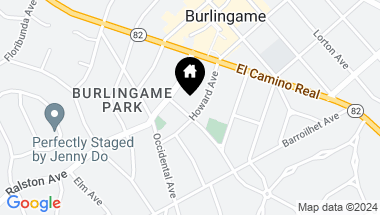 Map of 1548 Howard AVE, BURLINGAME CA, 94010