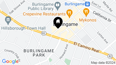 Map of 1465 AVE, BURLINGAME CA, 94010