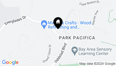 Map of 1032 Everglades Drive, Pacifica CA, 94044