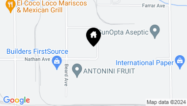 Map of 545 El Roya Avenue, Modesto CA, 95354