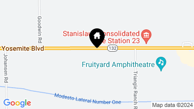 Map of 7500 Yosemite Boulevard, Modesto CA, 95357