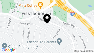 Map of 2242 Wexford Avenue, South San Francisco CA, 94080
