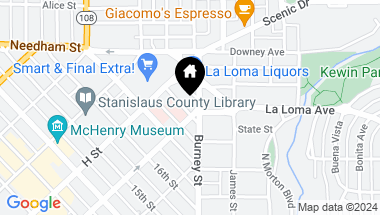Map of 720 18th Street, Modesto CA, 95354