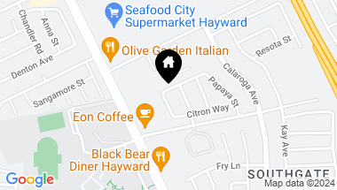 Map of 24772 Pear St, Hayward CA, 94545