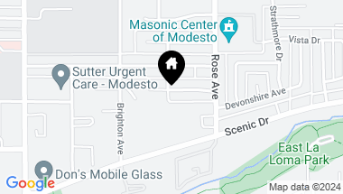 Map of 1630 Elizabeth Avenue, Modesto CA, 95355