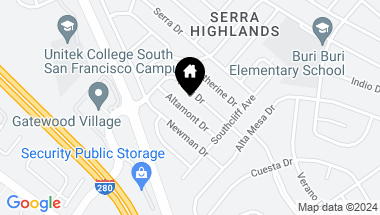 Map of 354 Altamont DR, SOUTH SAN FRANCISCO CA, 94080