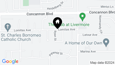Map of 2216 Ryan St, Livermore CA, 94550