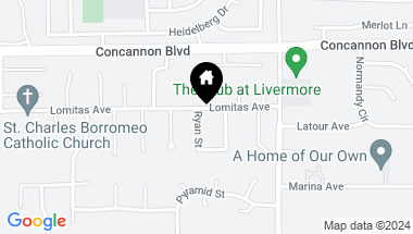 Map of 2216 Ryan St, Livermore CA, 94550