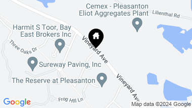 Map of 1012 Shotwell Ct, Pleasanton CA, 94566