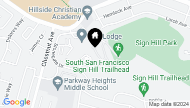Map of 115 Sonja Road, South San Francisco CA, 94080
