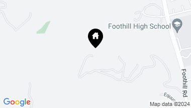 Map of 4140 Foothill Road, Pleasanton CA, 94588